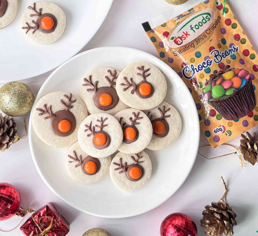 Eggless Reindeer Cookies