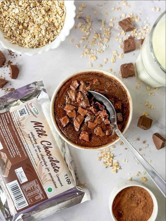 Quick and Easy Baked Oats With Milk Chocolate