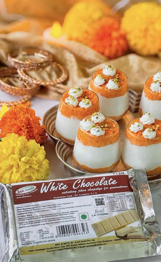 White Chocolate Gajar Mithai Mousse