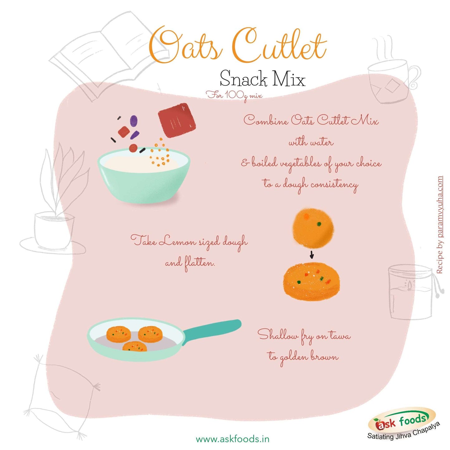 Oats Cutlet Mix | Snack Mixes