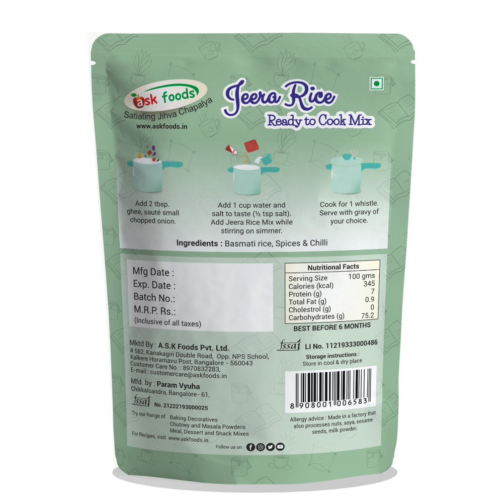 Jeera Rice Mix | Ready-to-Cook Mix