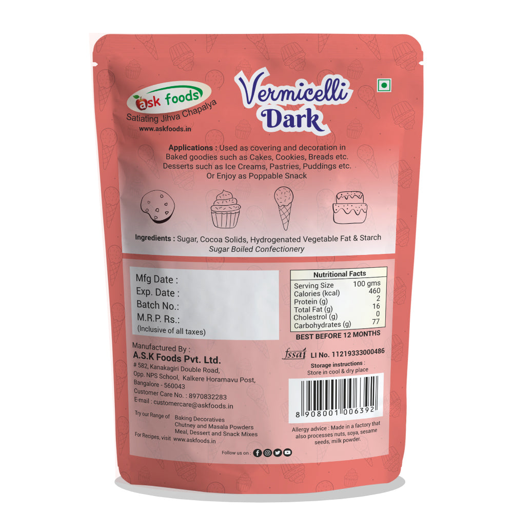 Dark Vermicelli | Sprinkles