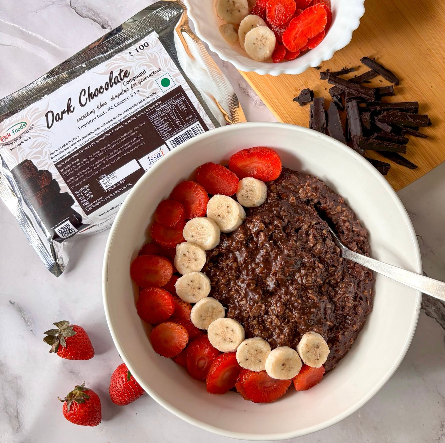 Ask Foods- Dark -Chocolate Oatmeal Recipe- Hero