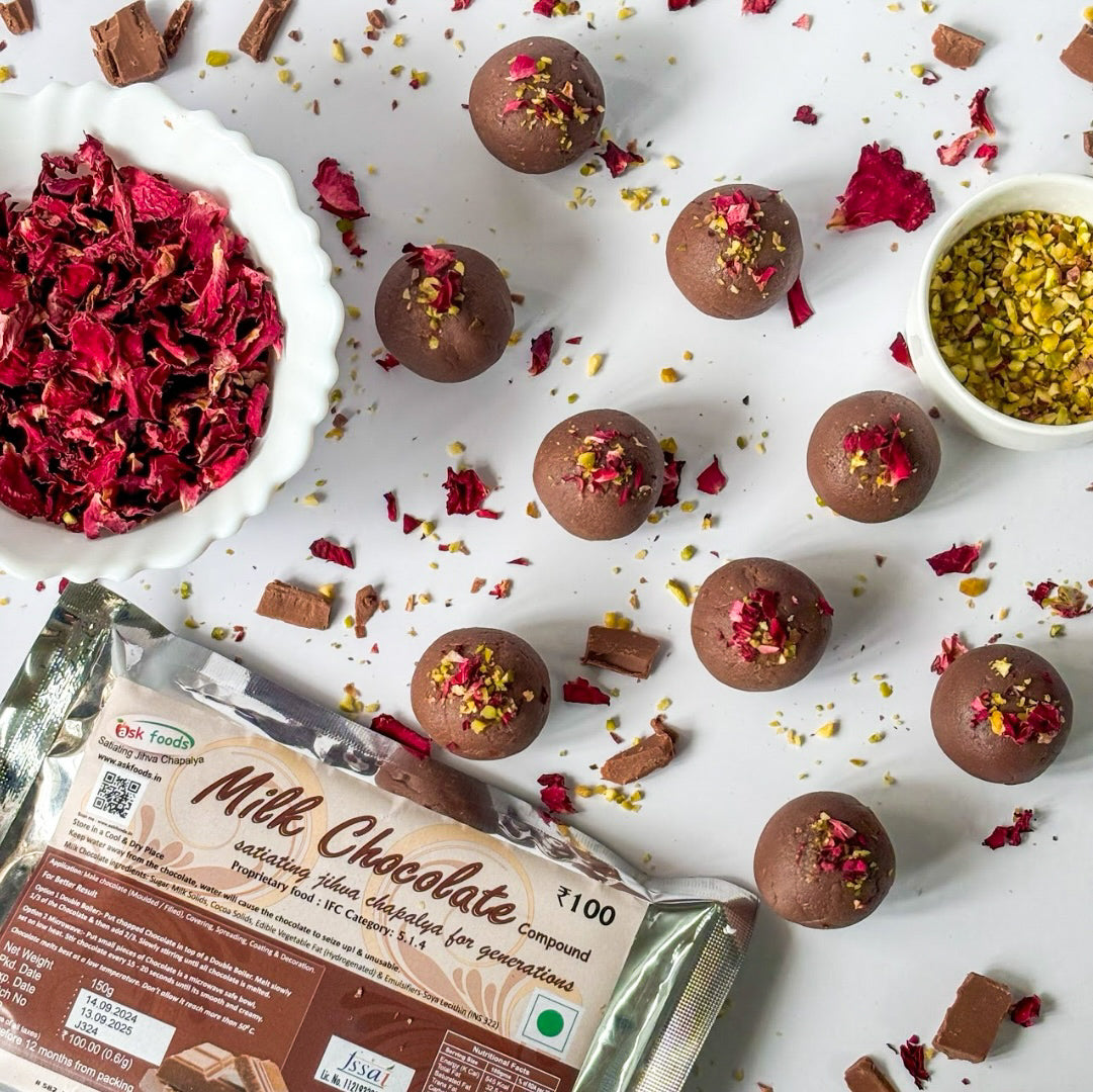 Ask Foods-Instant Milk Chocolate Ladoo-Hero 1