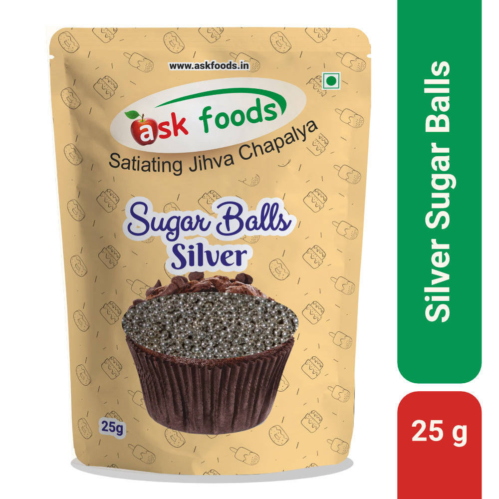 Silver Sugar Balls | Sprinkles