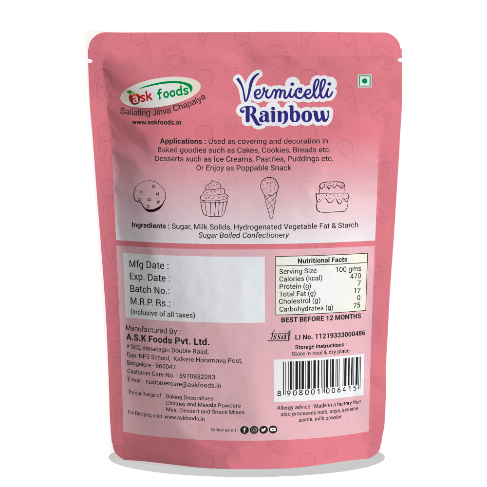 Rainbow Vermicelli | Sprinkles