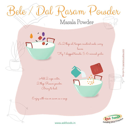 Bele/ Dal Rasam Powder | Masala Powder