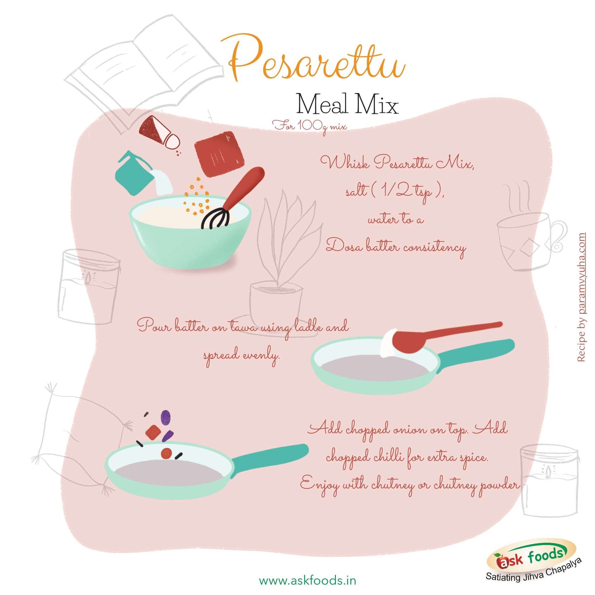 Pesarattu Mix | Ready-to-Cook Mix