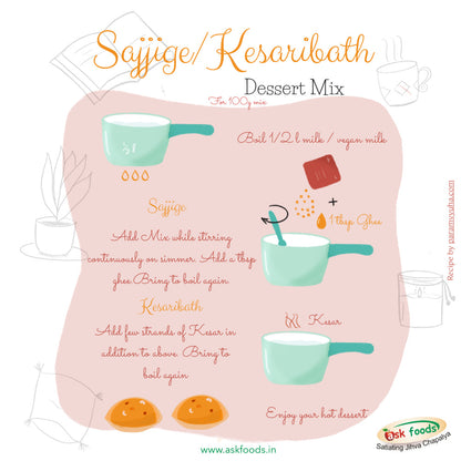 Sajjige/ Kesaribath Mix | Dessert Mix