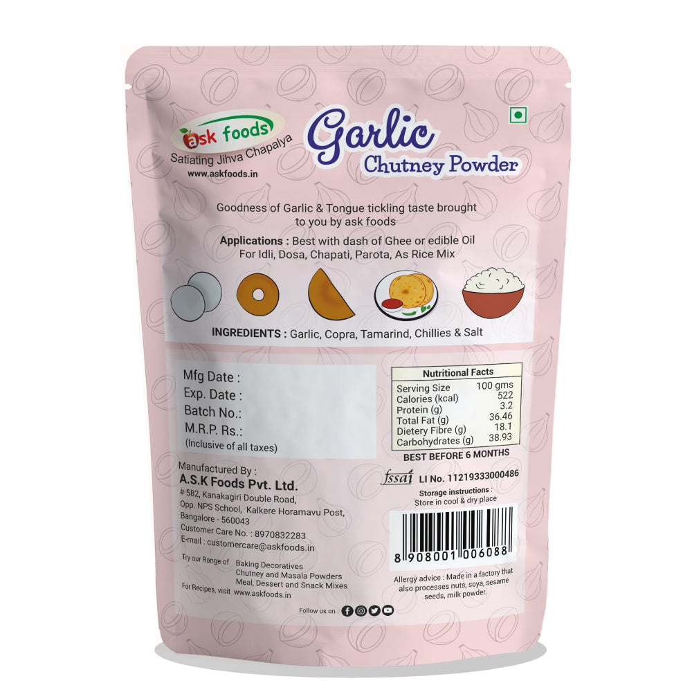 Garlic Chutney Powder