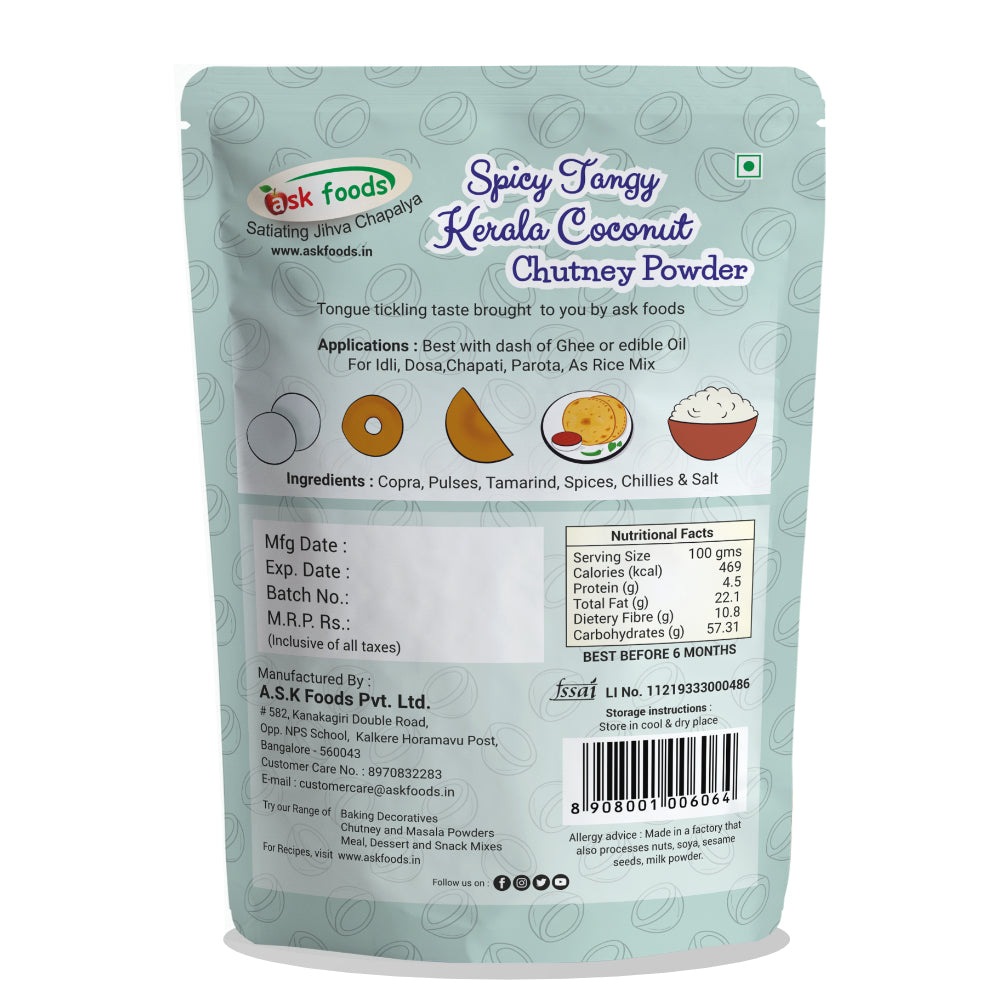 Spicy Tangy Chutney Powder | Kerala Coconut Chutney Powder