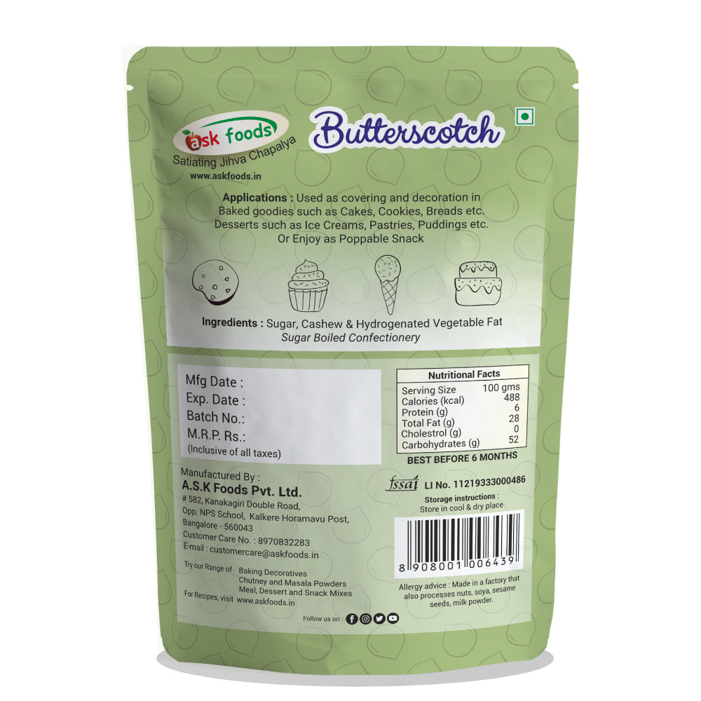 Butterscotch | Butterscotch Nut Chips