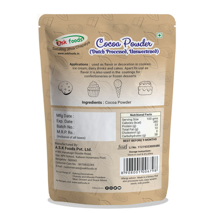 Cocoa Powder – Dutch Processed | Unsweetened