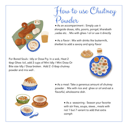 Spicy Tangy Chutney Powder | Kerala Coconut Chutney Powder