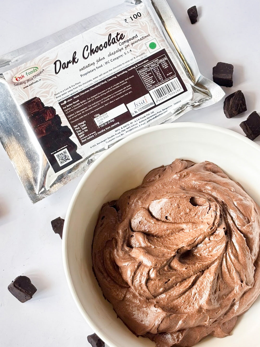 Ask Foods-Chocolate Whipped Cream Frosting Recipe-Hero 1