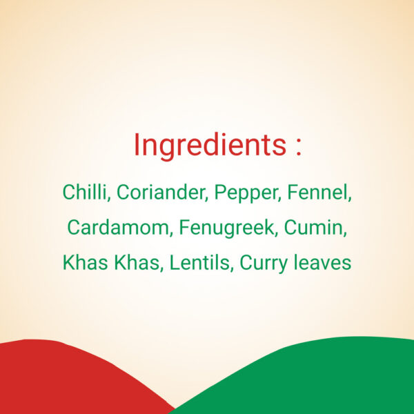 ASK Foods Sambar Powder Ingredients