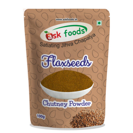 ASK Foods Flaxseeds Chutney Powder Front