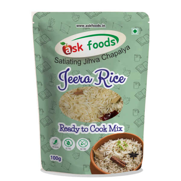 Jeera Rice Ready To Cook Mix Front ASK Foods